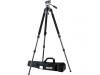 Miller DS-10 DV Fluid Head and Solo Aluminum Tripod with Pan Handle and Bag 